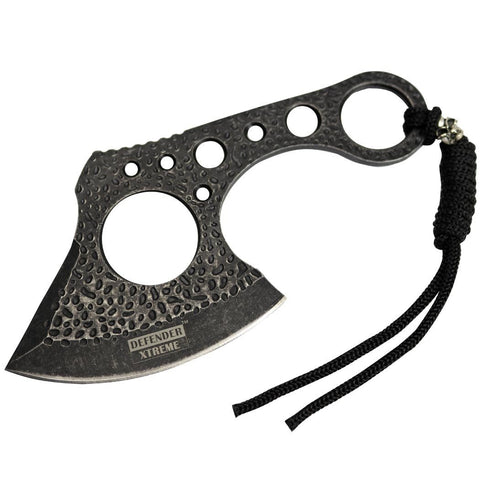 Defender-Xtreme 7" Stone Wash Treatment Throwing Hunting Axe Knife Stainless Steel 13334