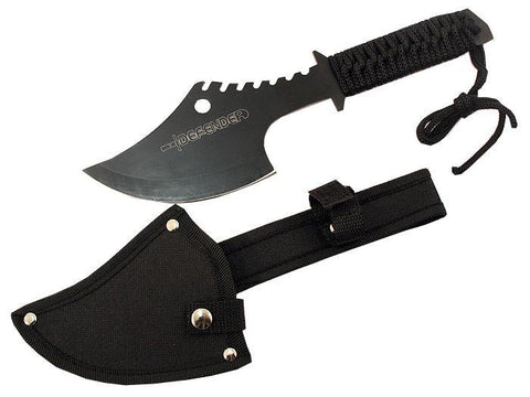 Defender 11.5" Tactical Throwing Axe Black with Sheath  Ninja Hatchet Knife 1783
