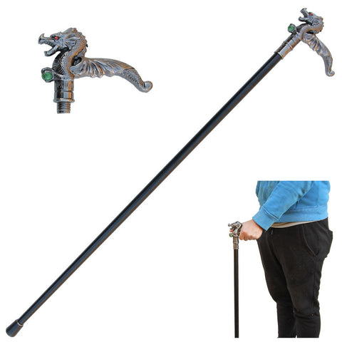 37.5" European Winged Treasure Dragon Gentleman's Walking Stick