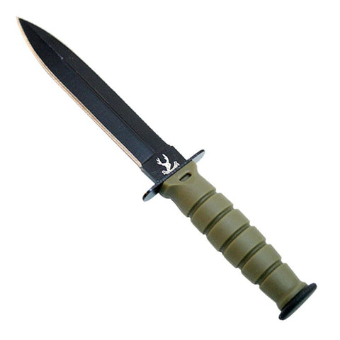Green 6" Mini Survival Knife with Chain Holder & Sheath 6038