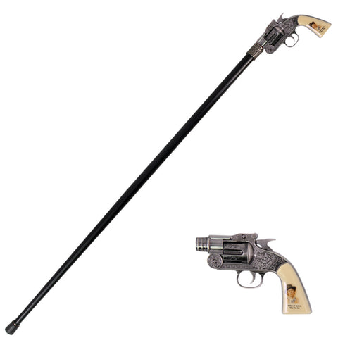 Billy the Kid Revolver Gun Handle Gentleman's Walking Stick