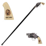Jesse James Revolver Gun Handle Gentleman's Walking Stick