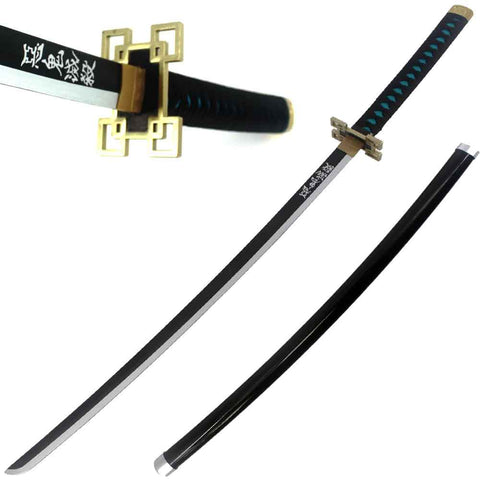 40" ABS Plastic Blade Muichiro Tokito Nichirin Katana Samurai Sword Demon Anime