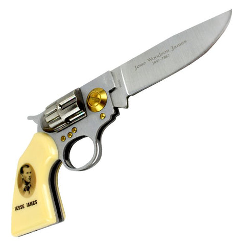 High Quality Defender Jesse James Gun Folding Knife KB309JAMES-2