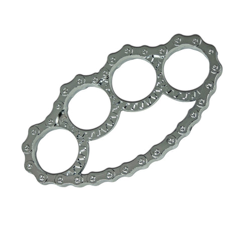 Silver Chain Design Knuckle Duster
