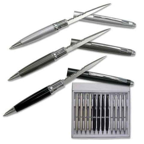 One Dozen Elegant Executive Letter Opener Pen Knife Set