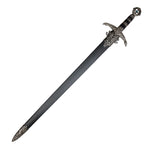 33.5" Golden Cross Medieval Fantasy Collectible Sword With Black Plastic Sheath