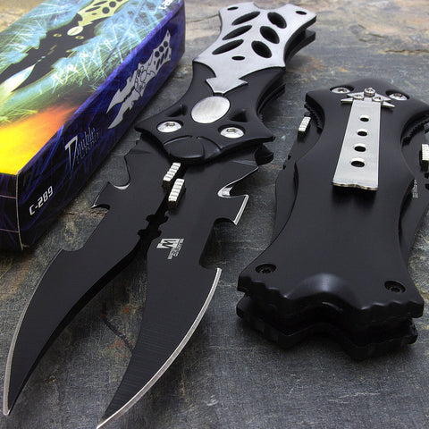 BladesUSA -Dual Blade Fantasy Folding Knife - C-289BS
