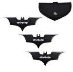 4" Batarang 3 Pcs Throwing Knife Bat Thrower Set