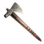 TheBoneEdge 17.5" Custom Handmade Damascus Blade Hollow Wood Handle Tomahawk Smoking Axe