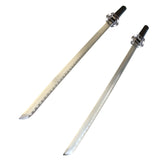 Defender 2 Pc 28" Ninja Sword Set Wood Handle With Black Nylon Cord Wrapped