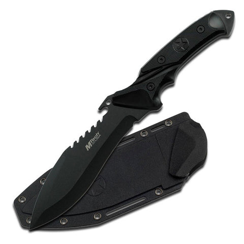 MTech USA - Black Fixed Blade Hunting Knife - MT-20-12 Full Tang