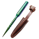 TheBoneEdge 10" Multi Color Decorative Spikes Dagger With Sheath