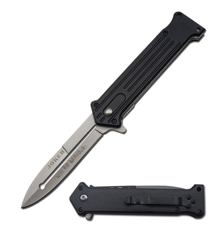 4.5" Closed Joker Spring Assisted Opening 'Legal Automatic' Knife