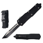 9" Black Tactical Recon OTF Combat Tanto Blade Knife