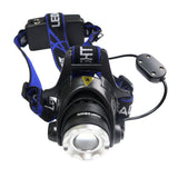 Hunt-Down High Powered 400 Lumens Zoom Adjustable Headlamp For Camping Hiking Outdoor