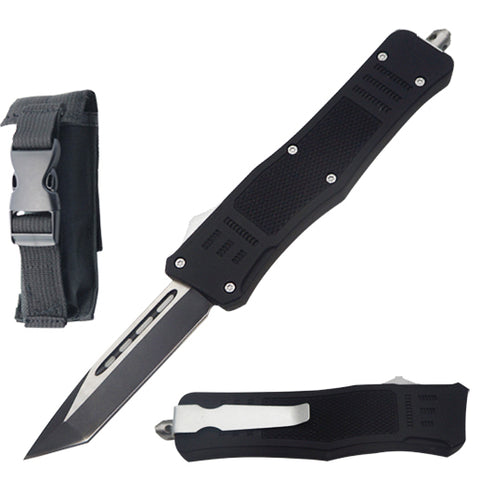 9" Ghost OTF Tactical Automatic Tanto Blade Pocket Knife