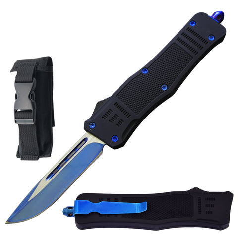 9" Blue Ghost OTF Tactical Automatic Pocket Knife