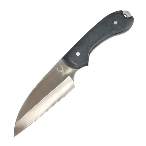 TheBoneEdge Stainless Steel Butcher & Hunting knife All Black Handle w/ sheath 13043