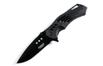 Defender Xtreme Black 8.75"  Spring Assisted Tactical Folding Knife 3CR13 Steel 13095