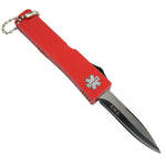 Defender Mini 5" KeyChain Knife Stainless Steel E Red Handle KeyChain Lock 13216
