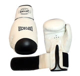 White Enforcer Pair Pro Boxing Gloves For Training Exersice Boxers 16oz 133-16