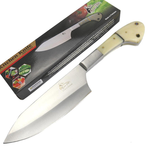 TheBoneEdge 11" Chef Choice Kitchen Knife Bone Handle Stainless Steel Full Tang 13311