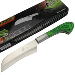 TheBoneEdge 10" Chef Kitchen Knife Green Packawood Handle Stainless Steel Blade 13320