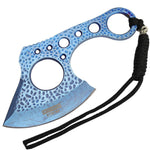 Defender-Xtreme 7" Blue Ti Color Throwing Hunting Tactical Axe Stainless Steel 13333