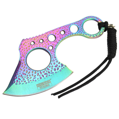 Defender-Xtreme 7" Titanium Coating Throwing Hunting Axe Knife Stainless Steel 13335