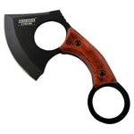 Defender-Xtreme 6.5" Black Hunting Mini Axe 3CR13 Stainless Steel Wood Handle13337