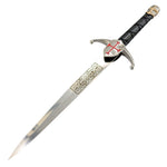 Defender 14.5" Crusader Dagger Silver Knight Cross Stainless Steel Collectible 13349
