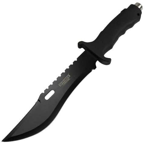 Defender-Xtreme 13" Black Anodized Fixed Blade Hunting Knife Stainless Steel 13355