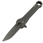 Defender-Xtreme 7.5" Multi Tool Wrench Tactical Spring Assisted Folding Knife Grey 13406