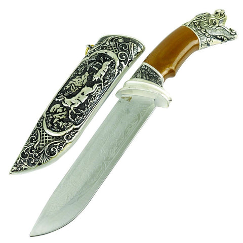 Defender 13" Medieval Dagger Roman Fantasy Daggers Stainless Steel Dragon Handle 13451