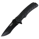 Defender-Xtreme 8.5" Black Spring Assisted Folding Knife Stainless Steel W/ Clip 13492