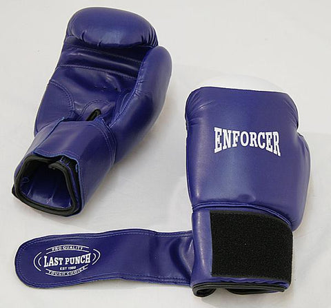 Blue Enforcer Pair Pro Boxing Gloves For Training Exersice Boxers 16oz 136-16