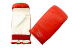 Red and White Punching Boxing Gloves S-XL