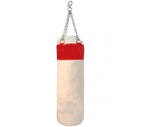 Red Canvas Punching Bag with Chains Brand New 161-M