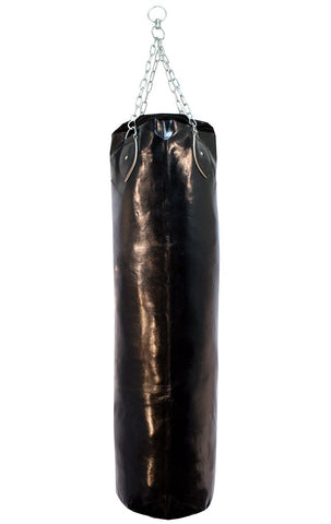 Last Punch Heavy Duty Black Vinyl Leather Punching Bag With Chains - Empty 180-M