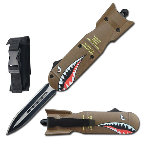 7.25" Shark Bomb Fighter OTF Automatic Knife