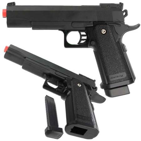 G6 Heavy Metal Airsoft Gun Pistol Black with BB's