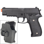 G26H Airsoft Metal 226 Spring Pistol with Quick Release Holster 280 FPS