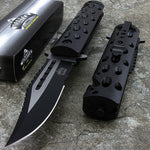 8.5" SPRING ASSISTED TACTICAL FOLDING RESCUE POCKET KNIFE Blade Open Assist EDC