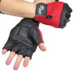 Leather Gloves Red Color 279R S-XXL