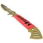 28" Zomb-War Full Tang Stainless Steel Swords Gold Color