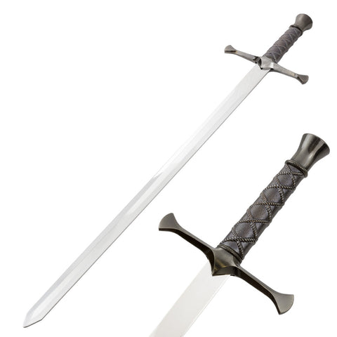 Medieval Crusader Fantasy Arya Sword With Wall Plaque
