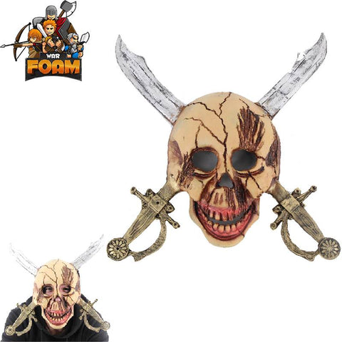 Pirate Skull Cross Swords Mask For Cosplay Halloween Masquerade