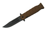 5" BROWN RUBBER FOLDER EDC FOLDING KNIFE