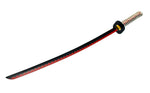 40.5" White Collectible Black & Red Carbon Steel Blade Ninja Samurai Sword